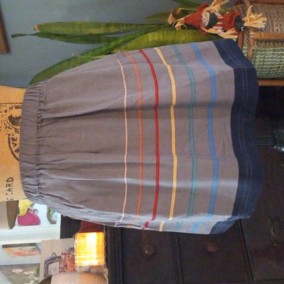 Urban Outfitters Cooperative Striped Pocket Mini Skirt in Carbon NWT - Picture 1 of 13